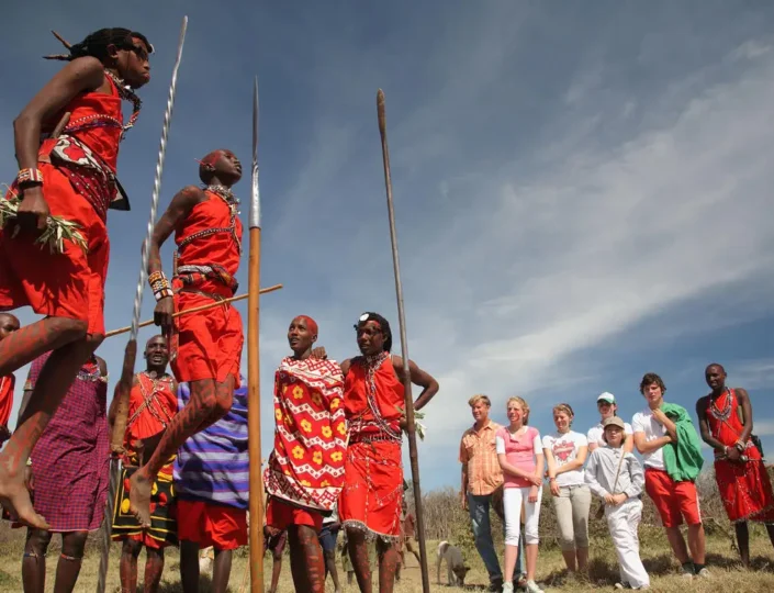 kenya safari with maasai warriors
